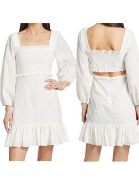 NWT $398 White Veronica Beard Denise Dress SZ 0
